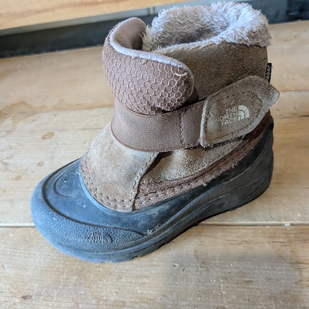 The North Face Kids Tan and Black Boots